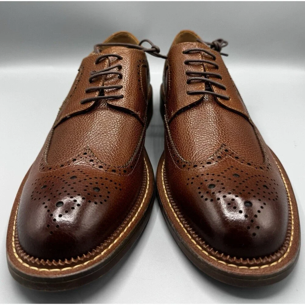 Vintage Foundry Co Men's Leather Jarvis Oxfords Shoes Size: 10